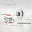 Aluminium Alloy Bearing Pulley Wheel Fitness Gym Equipment Replace (88mm) Newly