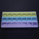 Powlance 21 Grid Weekly Pills Storage Box Candy Small Parts Container Hom