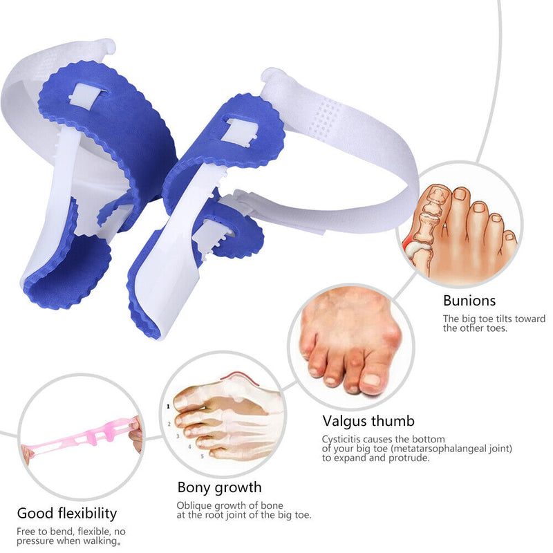 Big Bone Toe Hallux Valgus Corrector Orthopedic Splint Toe Separator Feet C