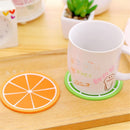 Non-slip Coasters Silicone Coaster Bowl Pad Fruit Shape Heat Insulation Mat
