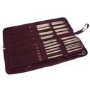 104pcs Stainless Steel Straight Knitting Needles Crochet Hook Weave Set Newly