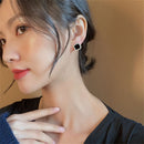 Luxury Women Rhinestone Earring Geometric Earrings Square Glaze Stud Earrings