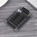 4-Pin or SATA 15-Pin, 8-Way 4-Pin PC Chassis Cooling Fan Splitter-H