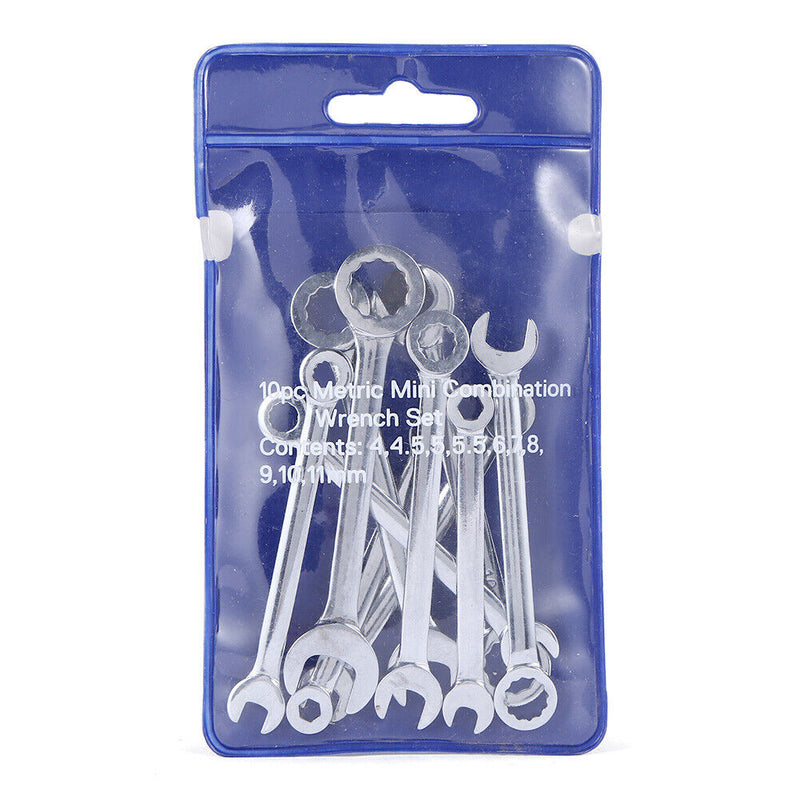 10pcs Double Open End Tooth Gear Socket Slot Spanners Wrench Tool Set for Repair