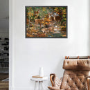 5D Diamond Painting Kit DIY Forest Elks Full Square Drill Mosaic Picture Decor