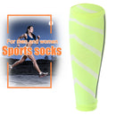 Leg Calf Shin Splints Support Running Athletics Compression Sleeves (Green)
