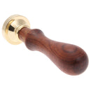 Copper Head Stamp DIY Paint Wax Envelope Sealing Seal with Wood Handle(m030