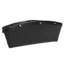 PU Leather Catcher Box Car Seat Slit Storage Pocket (Black) Newly