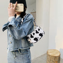 Fashion Women Animal Printing Canvas Shoulder Underarm Bag Handbags (Cow)