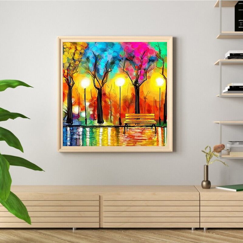 DIY 5D Mosaic Tree Full Drill Round Diamond Painting Kit Rhinestone Drawing