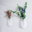 Living Room Decor Flowers Container Wall Stick Silicone Sticky Vase Plant Vases