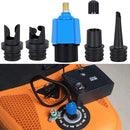 Paddle Board Valve Adapter Kayak Air Pump Converter with 4 Nozzles (Blue)