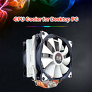 SNOWMAN MT6 12cm CPU Cooler Fan 6 Heat Pipes 4 Pin Heatsink (Dual Fan) Newly