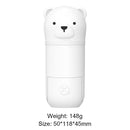 Mist Sprayer Fan USB Handheld Portable Air Cooler Humidifier (Bear White)