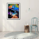 5D DIY Diamond Painting Starry Sky Girl Full Round Drill Picture Kit Wall M