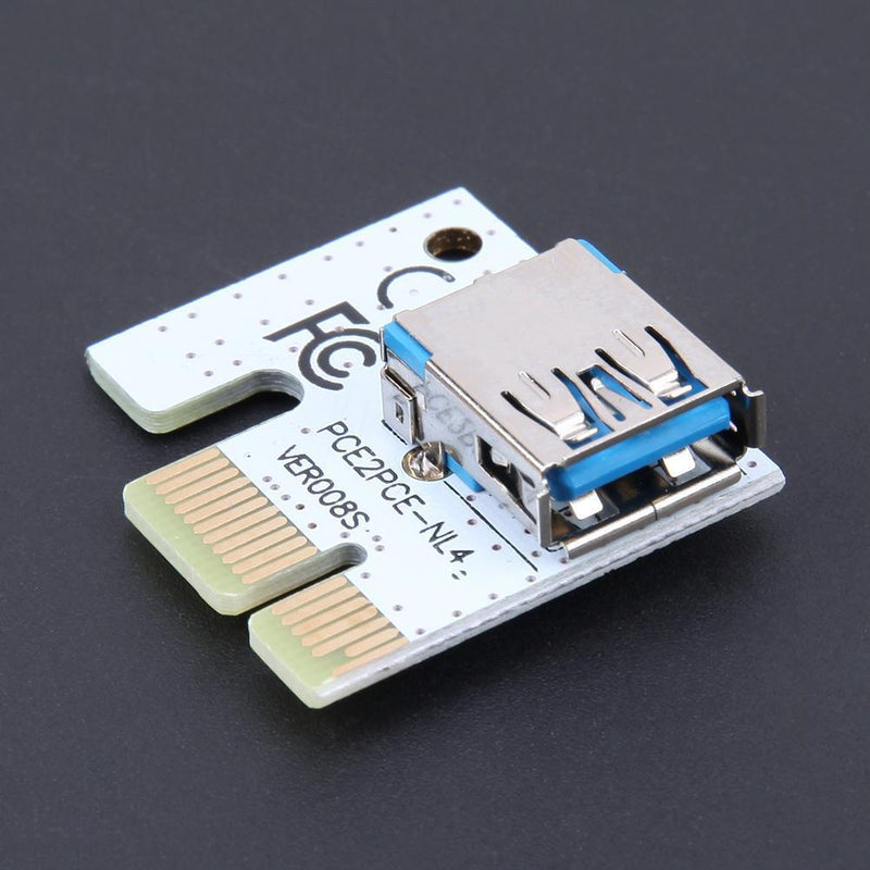 60cm 008S PCI-E Riser1X 16X USB3.0 Adapter Card Cable Wire for BTC Miner