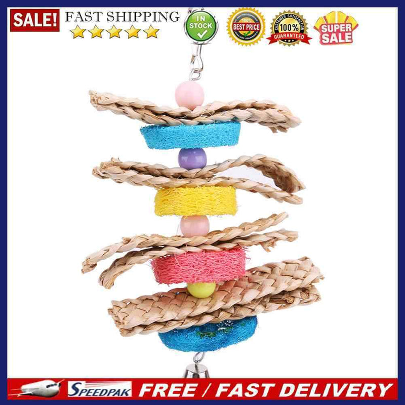 Parrot Toys Pet Bird Bites Climb Chew Toys Parakeet Budgie Hanging Swing