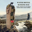 Molle Water Bottle Bag Travel Camping Hiking Kettle Holder Pouch (Mud) Newly