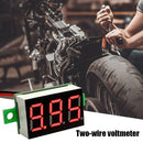 0.36 inch LED Digital Voltmeter Motorcycle Car 2 Wire Voltage Meter (Red) Newly
