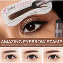 One Step Stamp Eyebrow Shape Stick Hairline Contour Powder (Dark Brown) Newly
