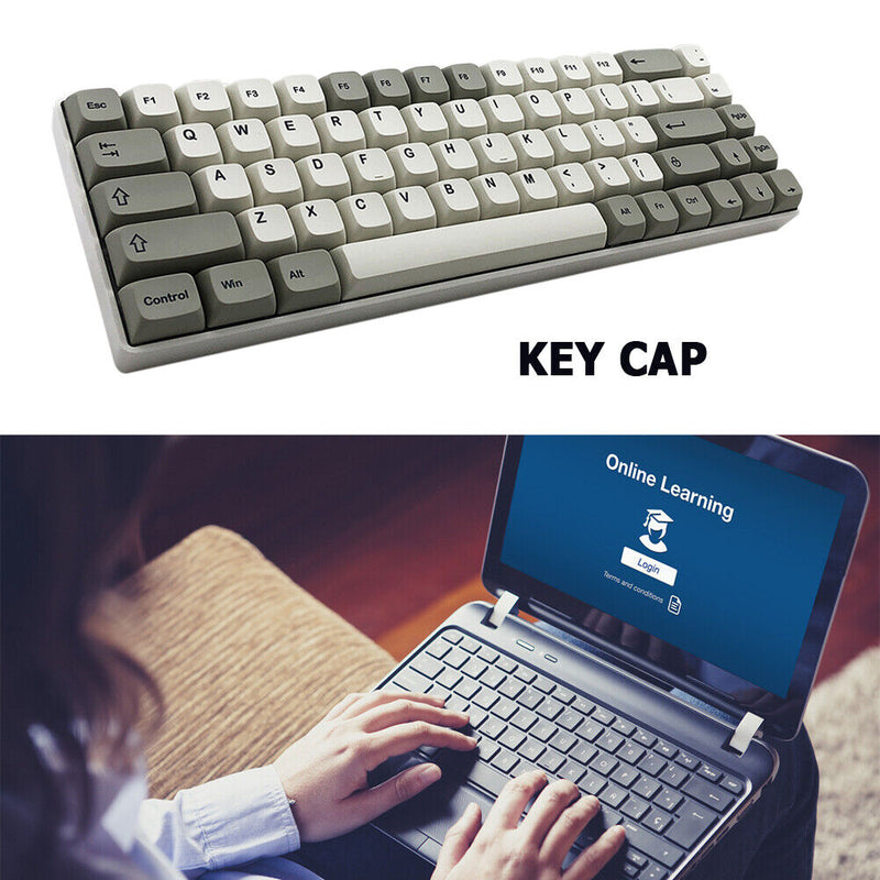 127pcs Mechanical Keyboard Keycap Set XDA Height for MX Switches (Retro)
