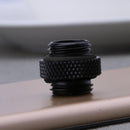 G1/4 Dual External Thread Hose Connector for PC Water Cooling System(Black)