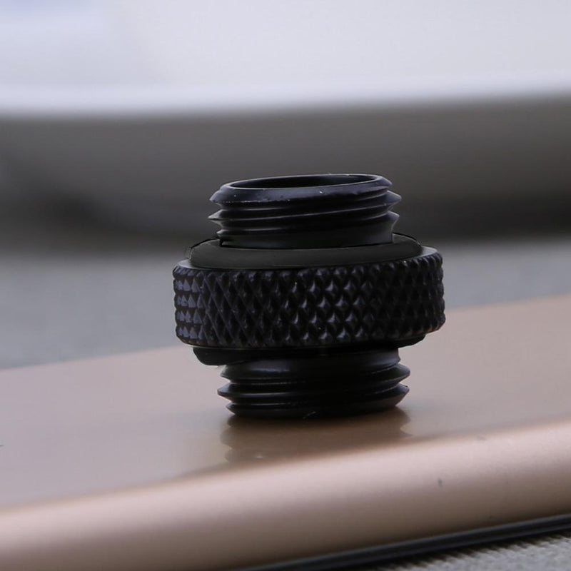 G1/4 Dual External Thread Hose Connector for PC Water Cooling System(Black)