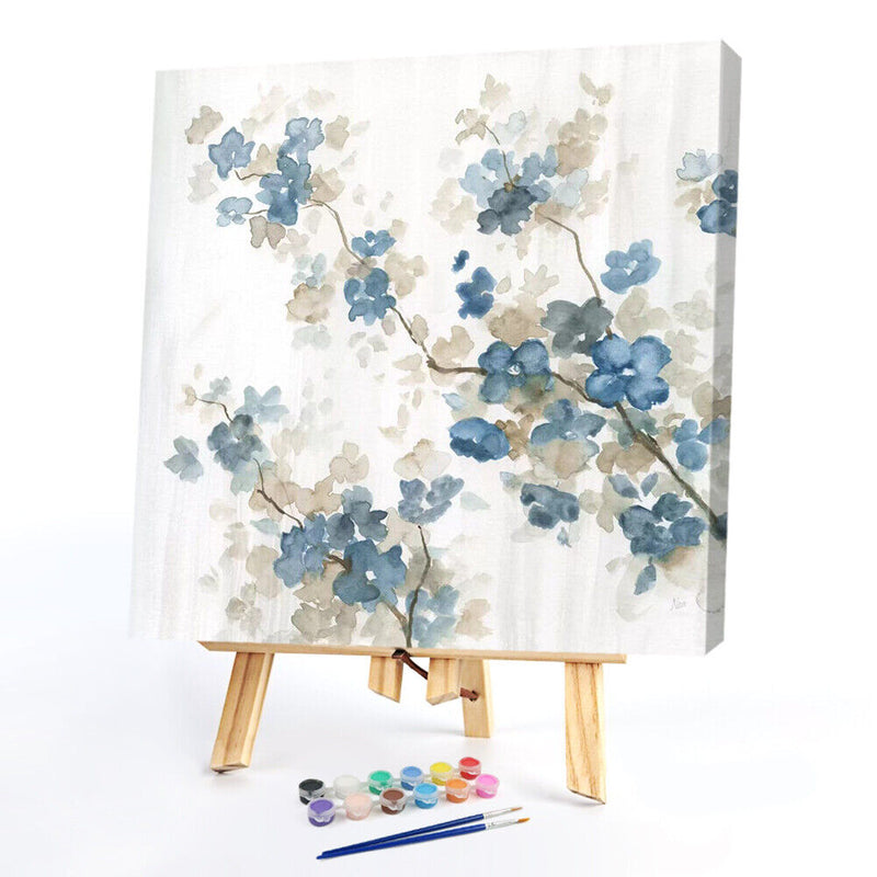 Ink Flower Oil Paint By Numbers Kit DIY Acrylic Painting for Adults Frameless