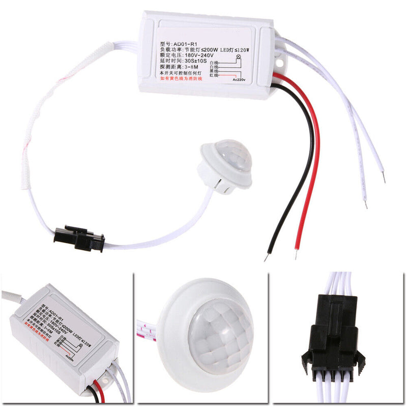 IR Infrared Body Sensor Module Intelligent Light Motion Sensing Switch 220V