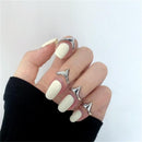 Fashion Adjustable Open for Women Men Ring Party Statement Simple Personality
