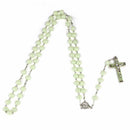 Glow in Dark Rosary Bead Luminous Necklace Jewelry Gift G3Y5