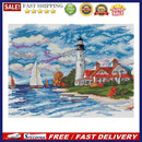 Scenery Cross Stitch Embroidery 14CT Stamped DIY Landscape Canvas Needlework