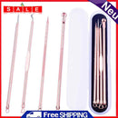 4pcs/set Pimple Blemish Comedone Acne Extractor Remover Needles Beauty Tool