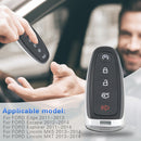 5 Buttons Remote Car Key Fob Case for FORD Edge Escape Explorer Lincoln MKS MKT