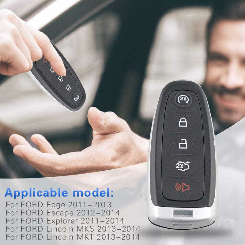 5 Buttons Remote Car Key Fob Case for FORD Edge Escape Explorer Lincoln MKS MKT