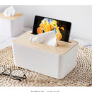 Home & Living Wooden Tissue Box Cover Holder Napkin Paper Boxes Storage Case