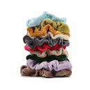 40pcs Elastic Velvet Scrunchies Set Women Ponytail Holder Tie Hair Ring Rop