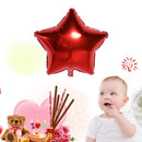 18inch Five-pointed Star Hydrogen Aluminum Foil Balloon Party Decor(Red)