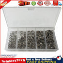 200pcs Stainless Steel Fishing Split Rings Lure Solid Ring Loop Connectors Newly
