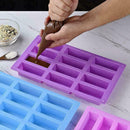 1xRectangular Thick Silicone Mold For Handmade Soaps Craft DIY Homemade I2U6