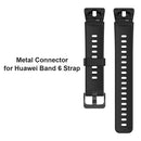2pcs Watch Strap Connector Link Adapters for Huawei Honor Band 6 (Black)