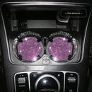 Silicone Round Non-slip Coaster - Car Accessory & Shinning Decor (Pink) Newly