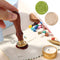 Plant Wax Seal Stamp Retro Round Sealing Wax Scrapbooking Stamp Head Hobby Tools