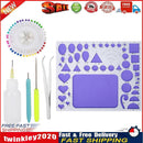 DIY Paper Quilling Tools Set Template Mould Board Tweezer Needles Pen Kit Newly