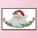 Santa Bust Partial Cross Stitch 14CT Counted Embroidery DIY Home Decoration Gift