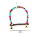 Wooden Bird Parrot Swing Toys Parakeet Cockatiel Lovebird Budgie 15cm