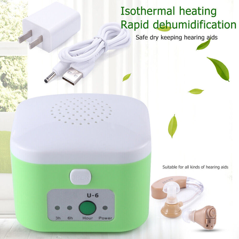 Electric Hearing Aid Dryer Moisture Proof Earphone Dehumidifier Drying Case Box