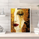 Golden Tears Oil Paint By Numbers Kits Canvas Picture Wall Art DIY Craft Color