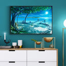 Night Landscape 50x40cm Oil Paint By Numbers DIY Painting