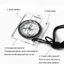 Tool Hiking Camping Compass Outdoor Compass Ruler Baseplate Measure Ruler